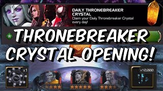 Thronebreaker Crystal Daily Opening  MASSIVE Upgrade from Cavalier  Marvel Contest of Champions [upl. by Harald]