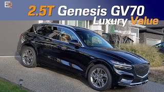 2022 Genesis GV70 25T Review  Compact Luxury with SO MUCH VALUE [upl. by Schultz]