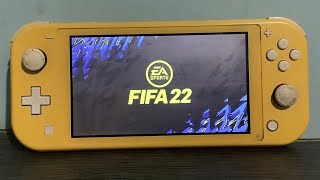 Fifa 22 on nintendo switch lite 🎮  UCL group stage first match [upl. by Eiffub153]