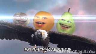 Annoying Orange  Fryday Rebecca Black Friday Parody Speed Up [upl. by Ahsenra688]