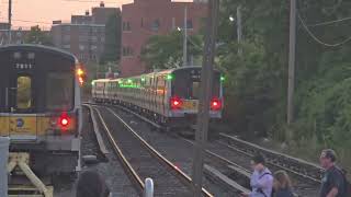 3 LIRR Trains at Inwood Station in Lawrence New York [upl. by Elijah]