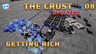 🏭 MultiRegolith Refinery And How to Get 💰 Ritch  The Crust  08  Demo Lets Play [upl. by Ahsatal408]