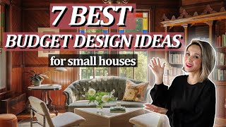 7 BEST INTERIOR DESIGN IDEAS FOR SMALL HOUSES with a low budget [upl. by Nidia]