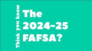 The FAFSA 3 Things You NEED to Know for 20242025 [upl. by Amoakuh]