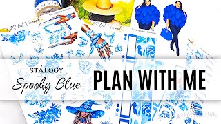 Plan With Me From Scratch with a Blue Weekly Setup in my A5 Stalogy [upl. by Berty158]