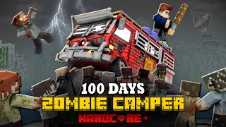 100 DAYS ON A MOTORHOME IN THE ZOMBIE APOCALYPSE IN MINECRAFT [upl. by Greenfield881]