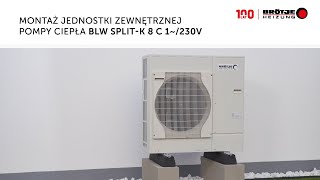 Pompa ciepła BRÖTJE SplitK C  montaż jednostki zewnętrznej [upl. by Woo]