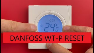 Danfoss thermostat WT P RESET [upl. by Aicxela340]