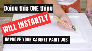 Instantly Improve Your Cabinet Paint Job With This Simple Tip [upl. by Anaderol]