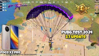 Poco X3 pro pubg test 2024🔥31 update Livik gameplay with screen Recording 😍 Buy in 2024 [upl. by Chretien]