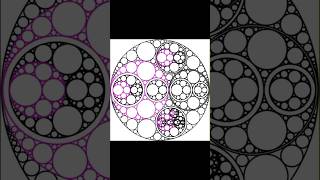 Apollonian Gasket  Corel Draw geometry mathematics fractal [upl. by Ailhad]