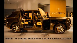 Inside the 590000 2023 Black Badge Cullinan  Rolls Royce Ultra Luxury SUV [upl. by Sigmund]