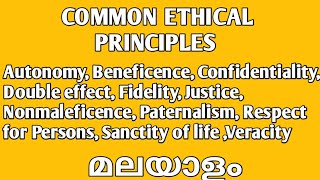 CHAPTER 3 COMMON ETHICAL PRINCIPLESAutonomyBeneficence ConfidentialityFidelity Nonmaleficence [upl. by Laurianne]