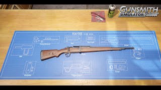 Kar98 Karabiner 98k 792mm WWII Rifle Restoration  Gunsmith Simulator [upl. by Amandi]