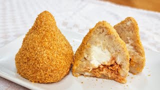 Coxinha SEM FRITURA SEM FARINHA e RECHEIO INCRÍVEL Fácil Rápida Barata Deliciosa e Saudável [upl. by Peirce]