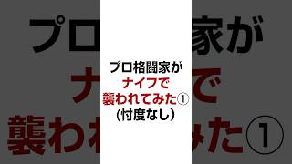 プロ格闘家がナイフで襲われてみた①忖度なし） 【誰でもできる護身術】ナイフで襲われた時の基本⑦【生き延びるための護身術】 [upl. by Oelak]