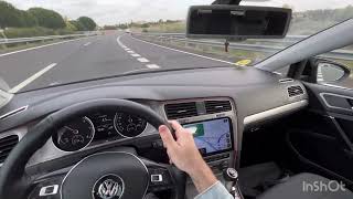 4K Driving to university in my 2014 VW Golf MK7 16 TDI town driving highway drive [upl. by Sharpe]