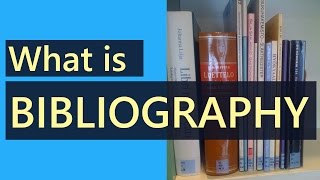 What is Bibliography  What is the Difference Between Reference and Bibliography [upl. by Hamlani726]