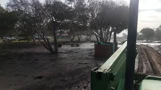 Carpinteria state beach flood damage 1152018 [upl. by Schweitzer905]