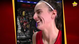 Caitlin Clark contends with nocalls unruly fan tallies historic rookie line in Game 2 loss vs Sun [upl. by Hterag]