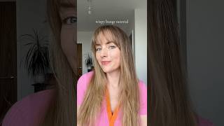 Wispy bangs tutorial aka wispy fringe [upl. by Tilford]