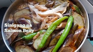 SINIGANG NA SALMON BELLY sinigangnaisda Wilpagzvlogs [upl. by Drida]