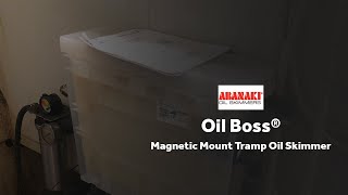 Oil Boss® Magnetic Mount Tramp Oil Skimmer [upl. by Atinaej582]