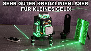 Kreuzlinienlaser 360 Grad Selbstnivellierend  CIGMAN Kreuzlinienlaser 3x360° CM701  Fernbedienung [upl. by Eromle253]