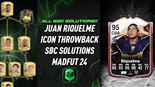 JUAN ROMAN RIQUELME  ALL 15 SBCS  Easiest Way Possible  MadFUT 24 [upl. by Amii]