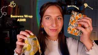 ASMR Beeswax Wrap Extra Gentle 🐝💛 Sticky Sounds Tapping amp Scratching for Sleep amp Relaxation [upl. by Man53]