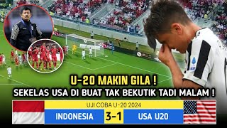 🔴GEMPARKAN ASEAN TADI MALAM  INDONESIA U20 3 VS USA U20 1  Laga Uji Coba U20 2024  Berita [upl. by Halimaj298]