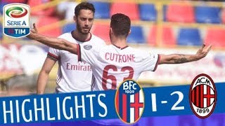 Bologna  Milan 12  Highlights  Giornata 35  Serie A TIM 201718 [upl. by Aizan]