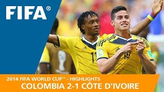 Colombia v Côte dIvoire  2014 FIFA World Cup  Match Highlights [upl. by Nahtnhoj]