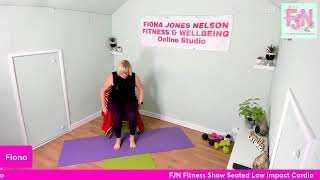 FJN Fitness Show Seated Low Impact Cardio at Home Workout [upl. by Yema]