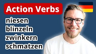 Learn 30 GERMAN Action Verbs in 10 Minutes [upl. by Aretina]