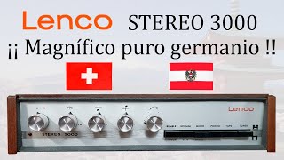 ¡¡ Fantástico  amplificador vintage de germanio Lenco Stereo 3000 Germanium vintage amplifier [upl. by Rdnaskela]