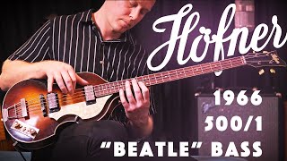 Vintage 1966 Hofner 5001 Beatle Bass Guitar [upl. by Ariaet199]