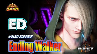 SF6 🔥 Ending Walker ED intelligent Gameplay amp Combos Master 🔥Top Ranked Match🔥SF6 DLC Replays🔥 [upl. by Lanford]