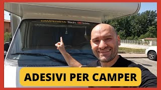 ADESIVI PER CAMPER PERSONALIZZATI [upl. by Nodnar681]