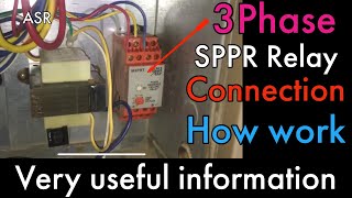 how to work single phase preventer wiring diagram what is SPPR phase failure Relay wiring Learn [upl. by Yelak]