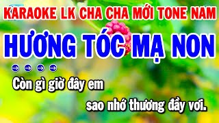 Karaoke Liên Khúc Nhạc Sống Cha Cha Tone Nam  Hương Tóc Mạ Non  Tình Nhỏ Mau Quên  Thanh Hải [upl. by Ardnassela]