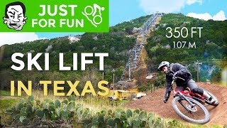 Tiny Ski Lift in Texas is not such a bad idea  Spider Mountain Bike Park [upl. by Gwendolyn]