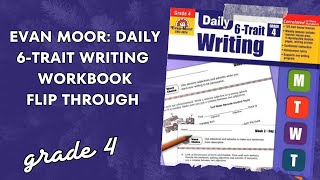 Daily 6 Trait Writing Work by Evan Moor for Grade 4  Fourth Grade writing homeschool curriculum [upl. by Ramsay21]