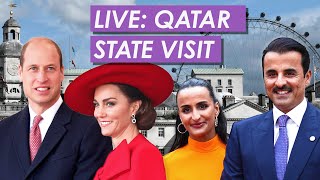 LIVE The Royal Family Welcomes Emir of Qatar For UK State Visit [upl. by Aveneg]