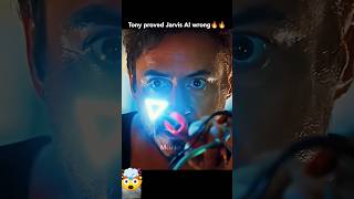 Tony Stark invent new element and proved Jarvis wrong 🔥🥶shorts ytshorts marvel avengers [upl. by Cecilius]