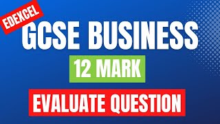 How To Answer EDEXCEL 12 Markers ✅WITH AN EXAMPLE As A Bonus GCSE Business Exam Technique [upl. by Crandell]