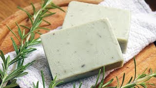 Natural Rosemary Soap Recipe  DIY Instructions [upl. by Kellie623]