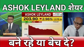 ASHOK LEYLAND SHARE LATEST NEWS TODAYASHOK LEYLAND SHARE LATEST NEWS UPDATE SHARE TARGET PRICE [upl. by Guild]