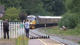 47614  47593 on the return leg passing through Duffield station [upl. by Ytsihc459]