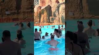 Great Day Fun Time At Waterpark in Swimming Pool With Waves 🏄💧🔱 waterpark aquapark [upl. by Aniara]